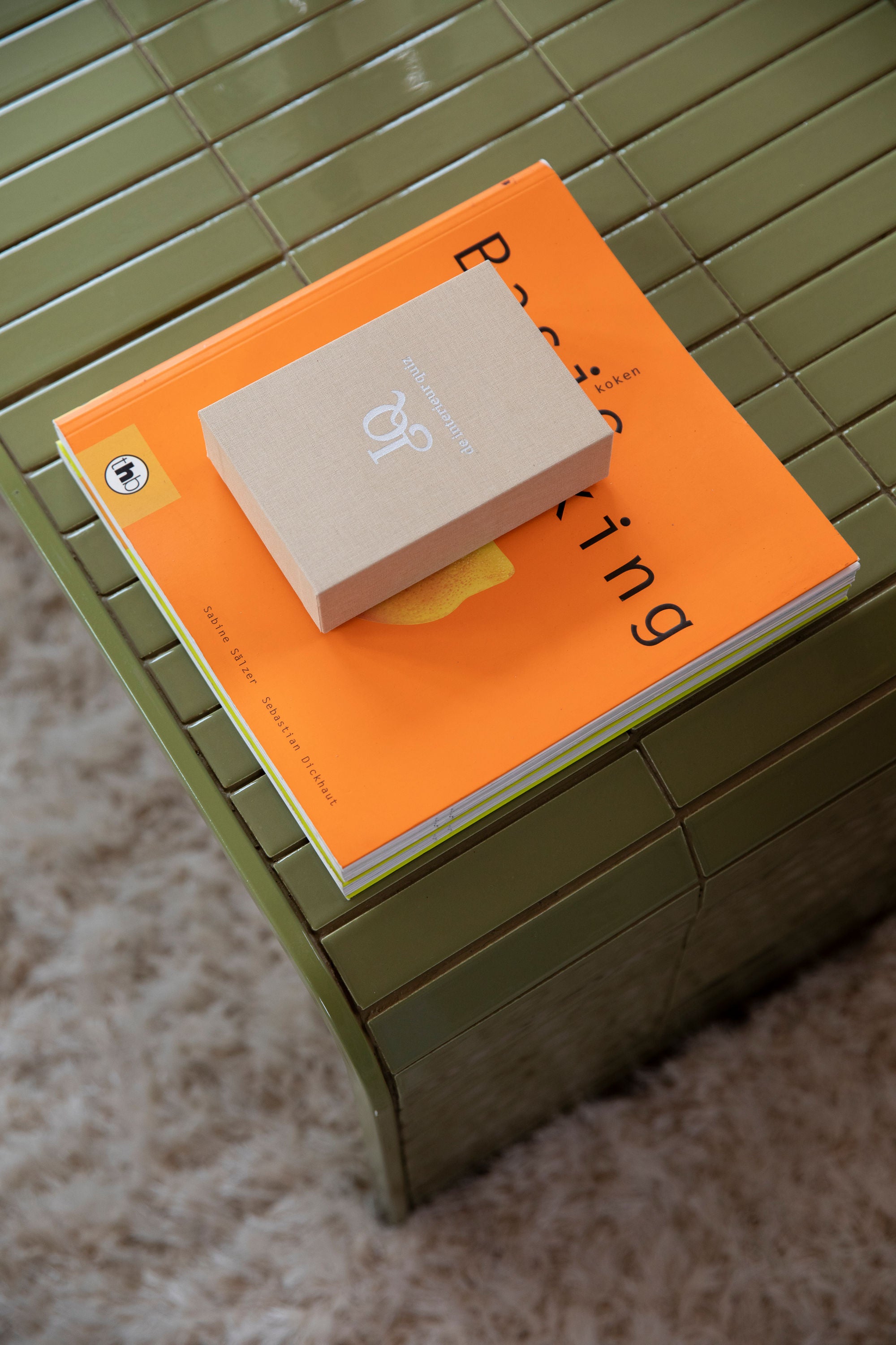 Zuiver Green Tiles Curved Coffee Table